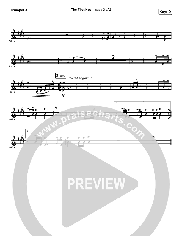 The First Noel Trumpet 3 (Stars Go Dim)