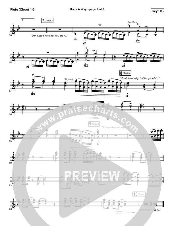 Made A Way Flute/Oboe 1/2/3 (Church Of The City)