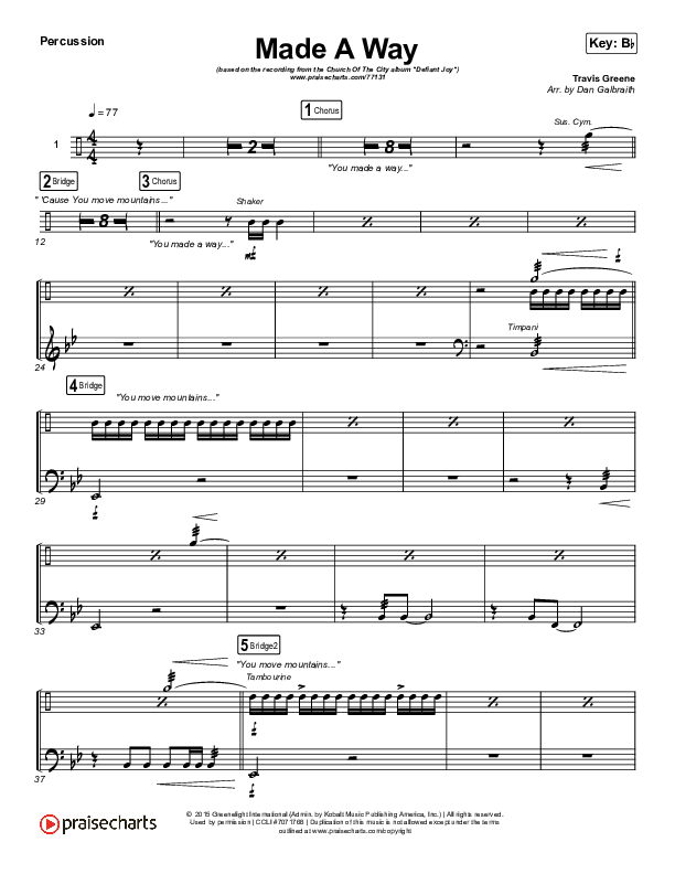 Made A Way Percussion (Church Of The City)