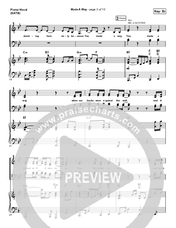 Made A Way Piano/Vocal (Print Only) (Church Of The City)