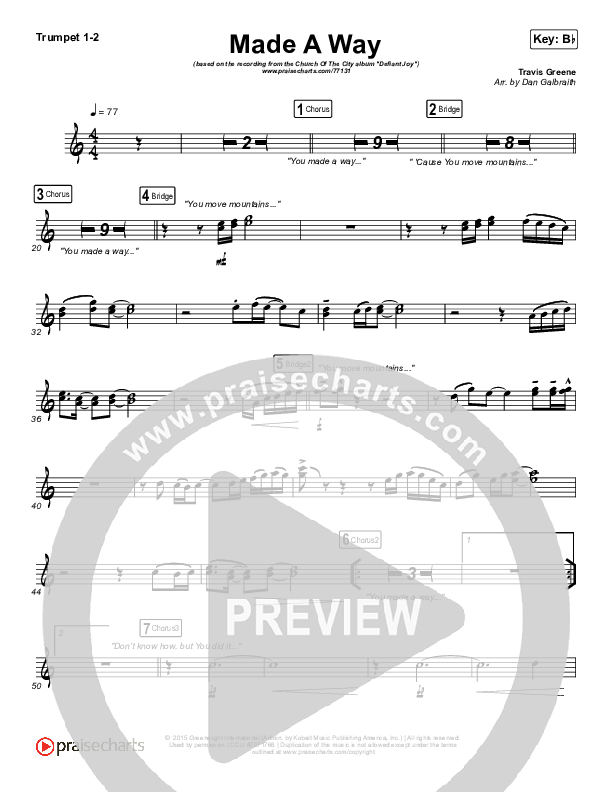 Made A Way Brass Pack (Church Of The City)