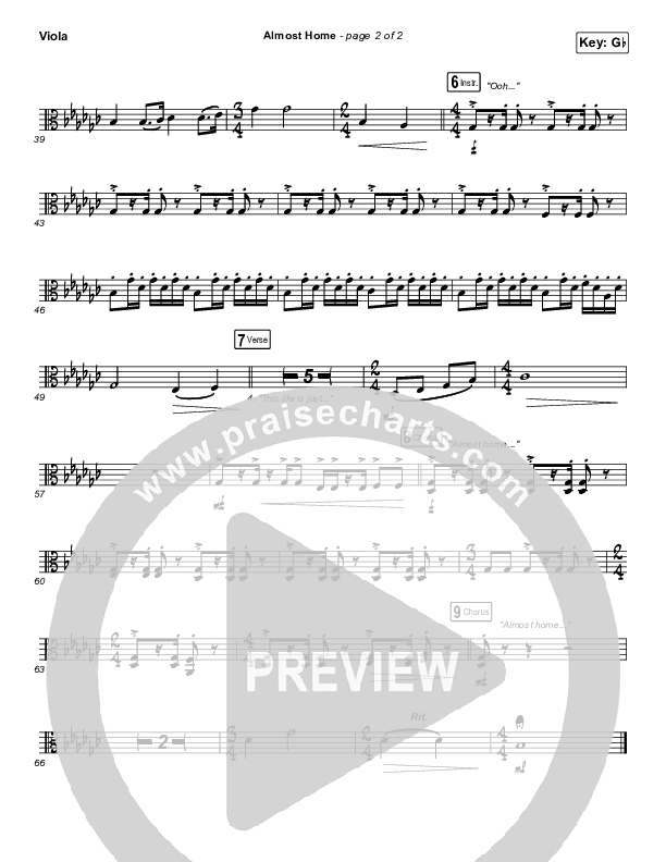 Almost Home Viola (Matt Boswell / Matt Papa)