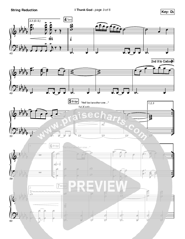 I Thank God String Reduction (Maverick City Music / Dante Bowe / Aaron Moses / Maryanne J. George / Chuck Butler)