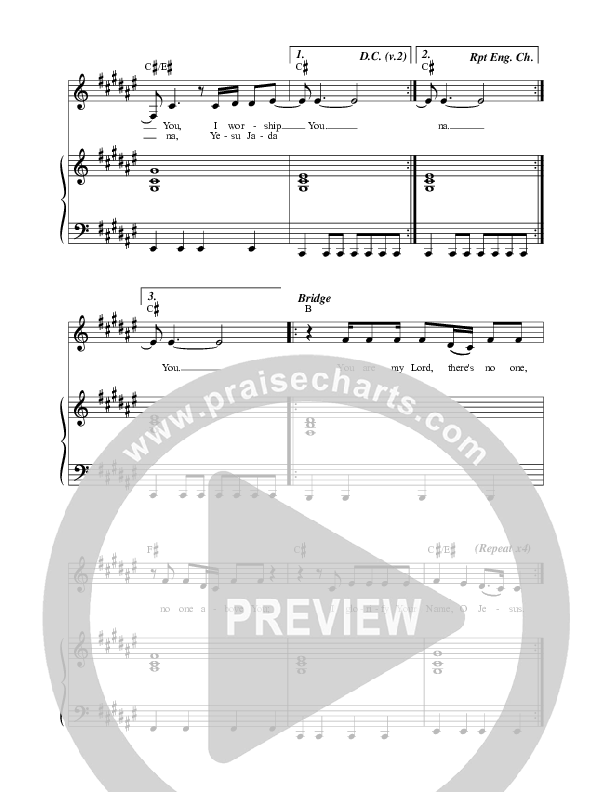 Your Name Is Jesus Lead & Piano (Sinach)