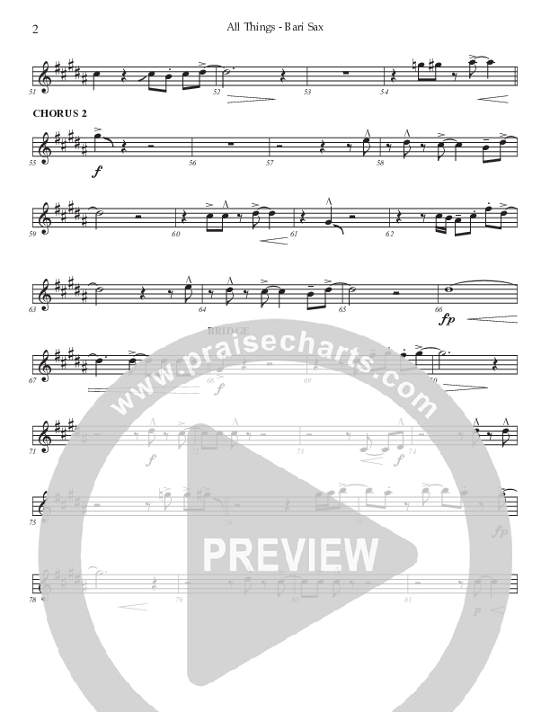 All Things (Choral Anthem SATB) Bari Sax (Prestonwood Worship / Prestonwood Choir / TaRanda Greene / Arr. Jonathan Walker)