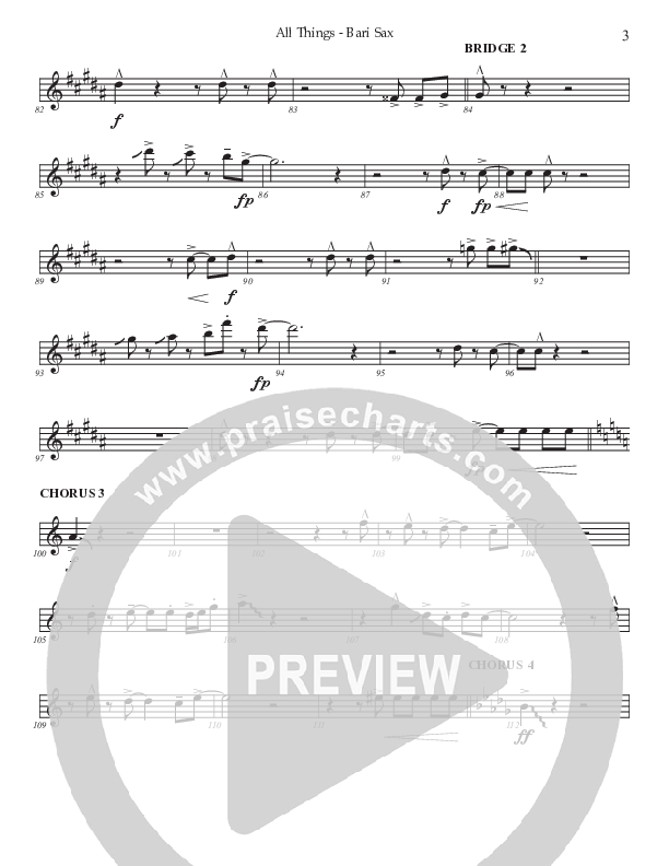 All Things (Choral Anthem SATB) Bari Sax (Prestonwood Worship / Prestonwood Choir / TaRanda Greene / Arr. Jonathan Walker)