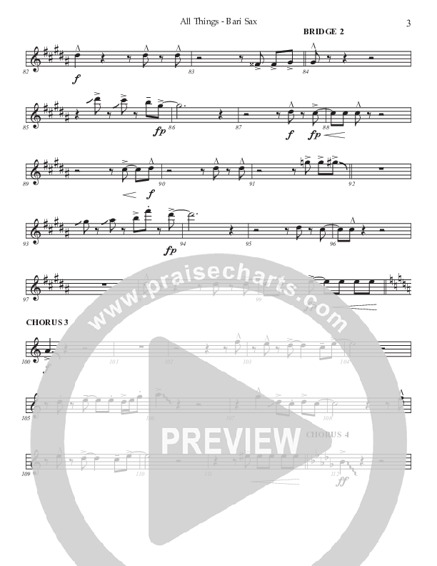All Things (Choral Anthem SATB) Bari Sax (Prestonwood Worship / Prestonwood Choir / TaRanda Greene / Arr. Jonathan Walker)