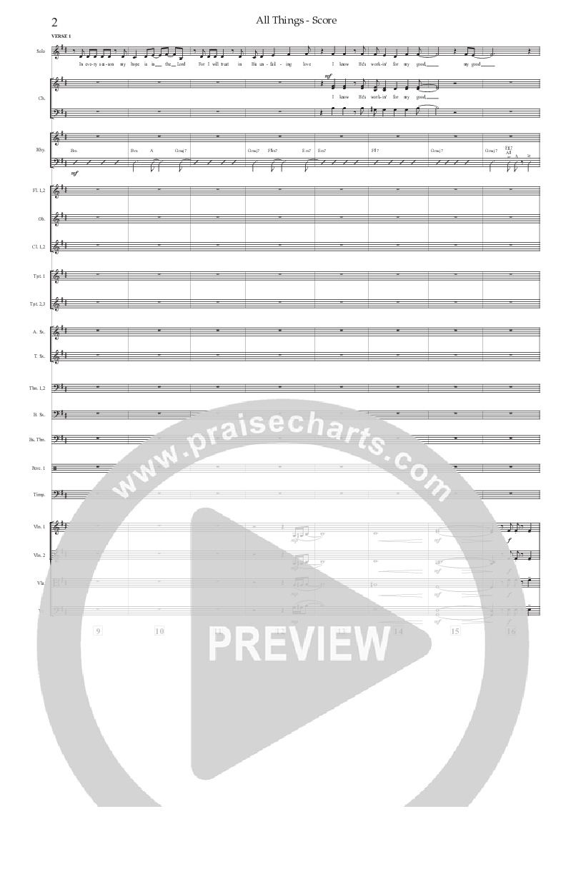All Things (Choral Anthem) Orchestration (Prestonwood Choir / Arr. Jonathan Walker)