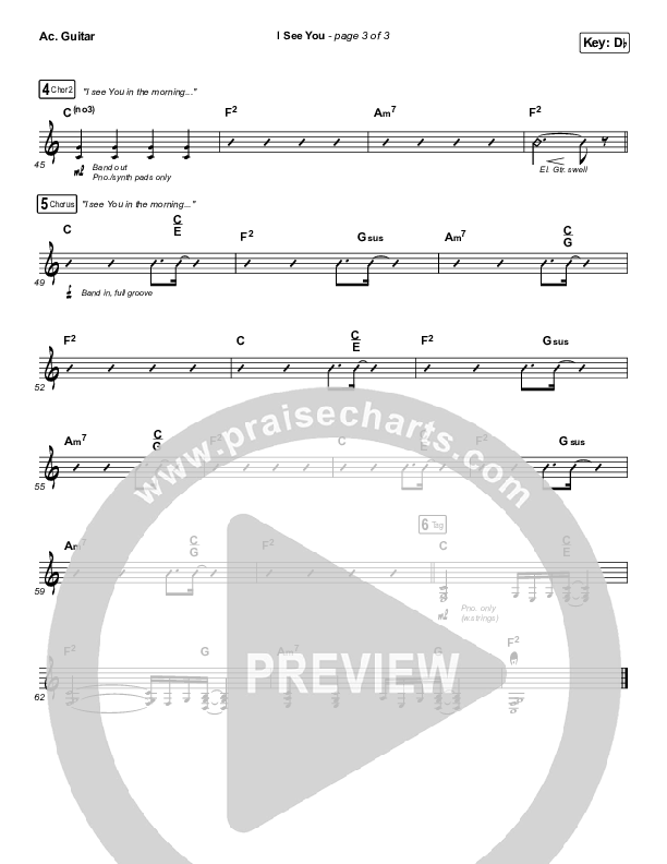 I See You Acoustic Guitar (Chris Tomlin / Brandon Lake)