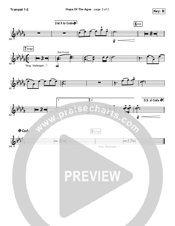 Hope Of The Ages Trumpet 1,2 (Hillsong Worship / Cody Carnes / Reuben Morgan)