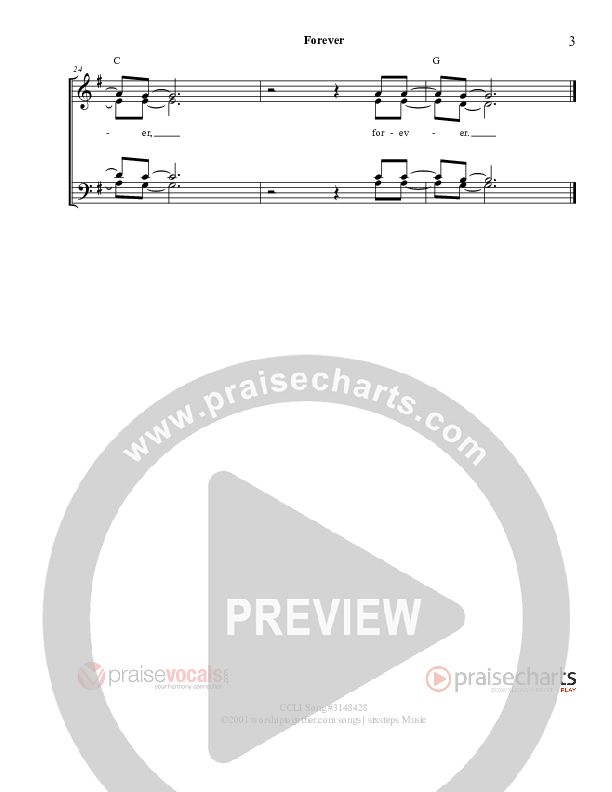 Forever Lead Sheet (PraiseVocals)