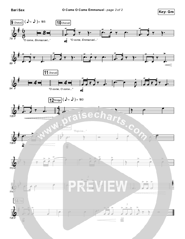 O Come O Come Emmanuel Bari Sax (Central Live)