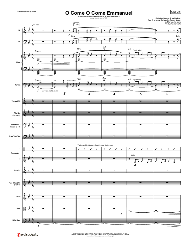 O Come O Come Emmanuel Orchestration (Central Live)