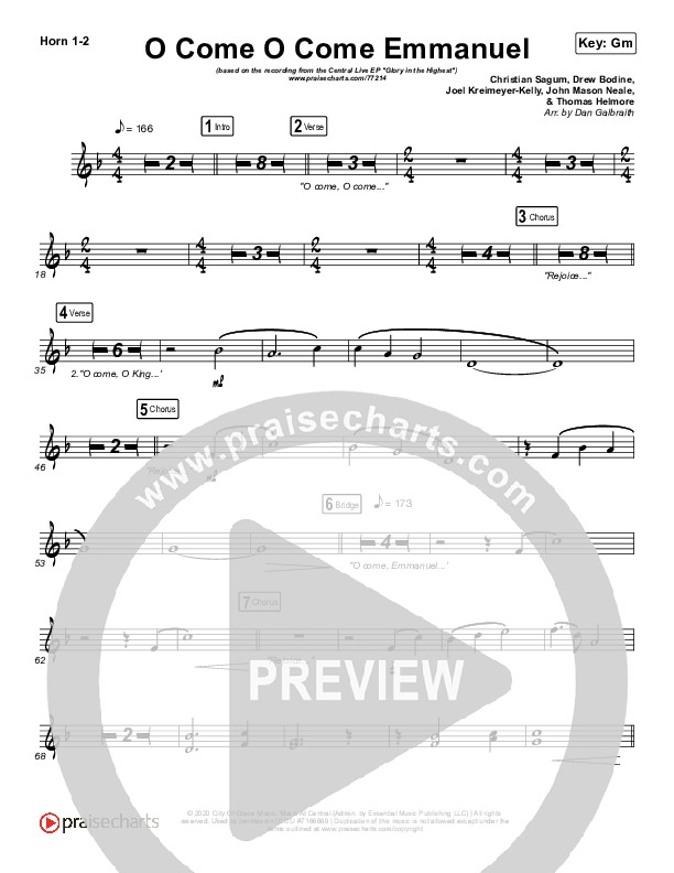 O Come O Come Emmanuel French Horn 1/2 (Central Live)