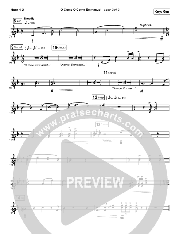 O Come O Come Emmanuel French Horn 1/2 (Central Live)