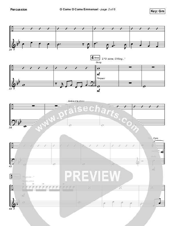 O Come O Come Emmanuel Percussion (Central Live)