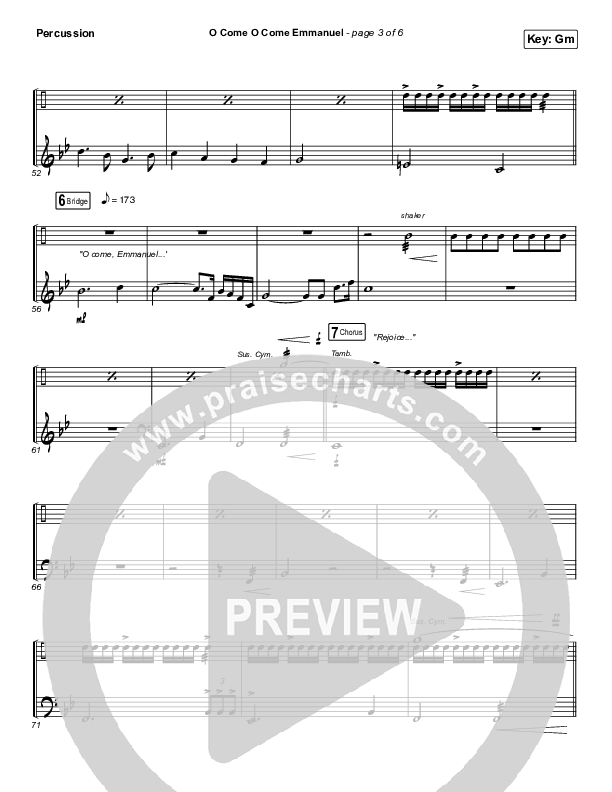 O Come O Come Emmanuel Percussion (Central Live)