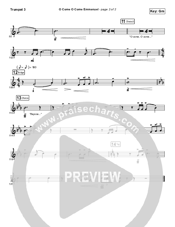 O Come O Come Emmanuel Trumpet 3 (Central Live)