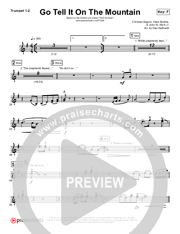 Go Tell It On The Mountain Brass Pack (Central Live)