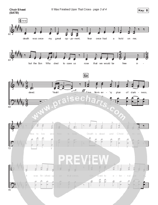 It Was Finished Upon That Cross Choir Vocals (SATB) (The Worship Initiative)