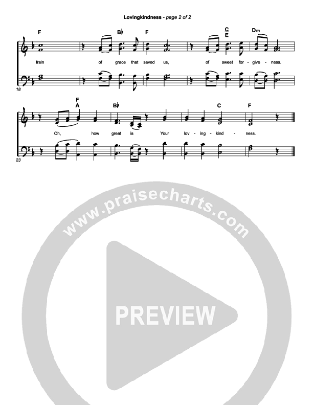 Lovingkindness Hymn Sheet (Keith & Kristyn Getty)