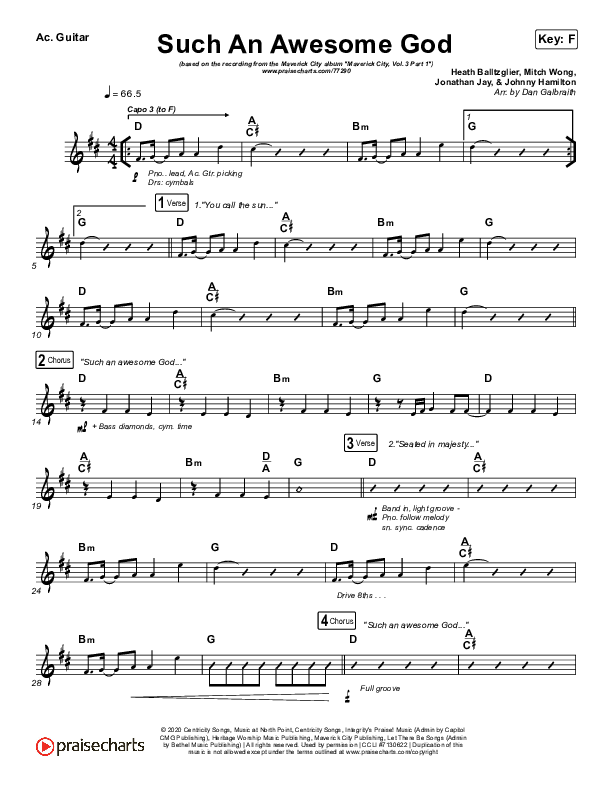 Such An Awesome God Acoustic Guitar (Maverick City Music)