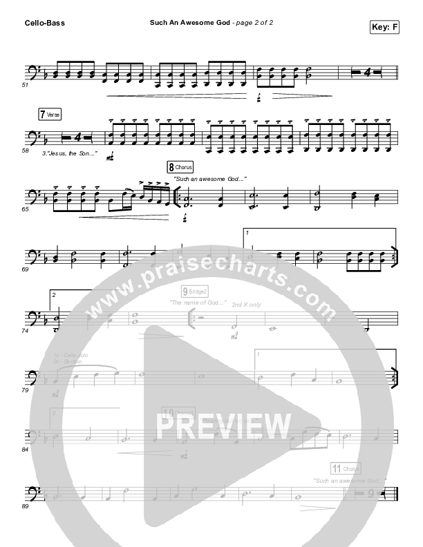 Such An Awesome God Cello/Bass (Maverick City Music)