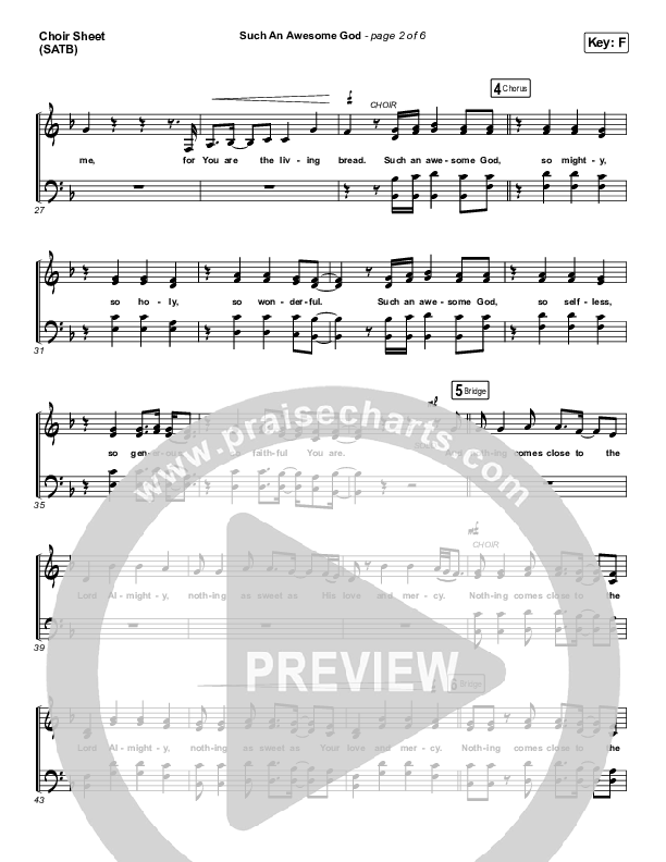 Such An Awesome God Choir Sheet (SATB) (Maverick City Music)