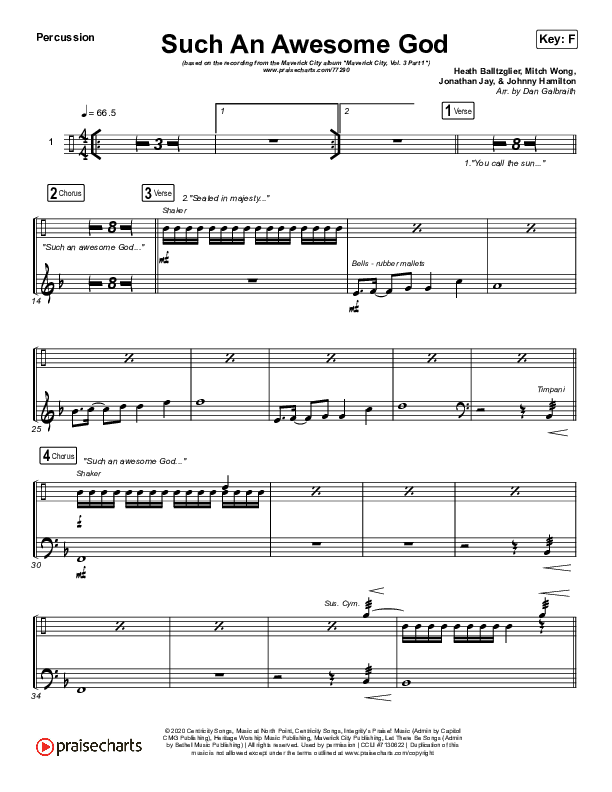 Such An Awesome God Percussion (Maverick City Music)