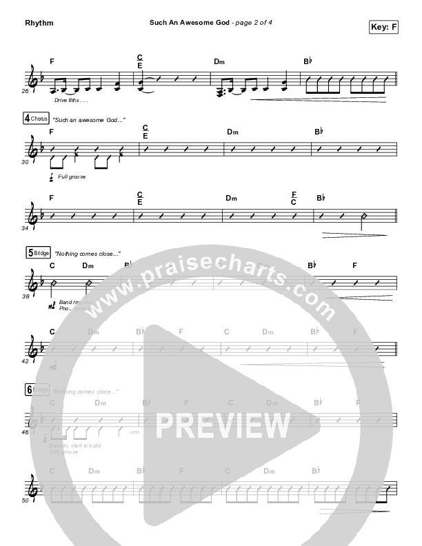 Such An Awesome God Rhythm Chart (Maverick City Music)