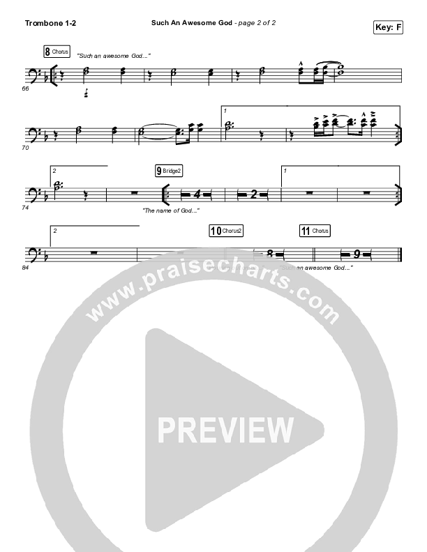 Such An Awesome God Trombone 1/2 (Maverick City Music)