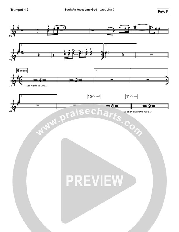 Such An Awesome God Trumpet 1,2 (Maverick City Music)