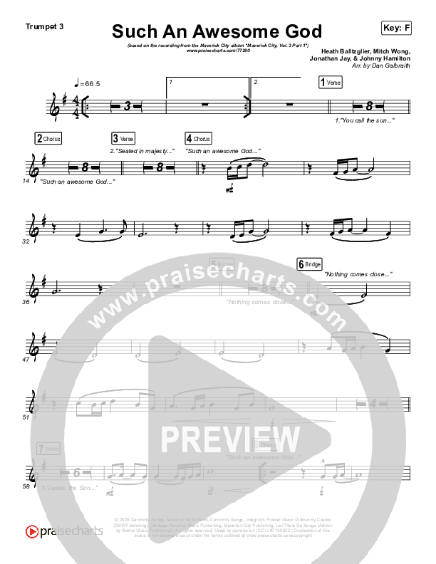 Such An Awesome God Trumpet 3 (Maverick City Music)