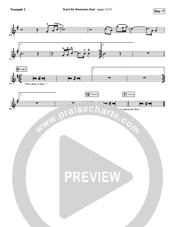 Such An Awesome God Trumpet 3 (Maverick City Music)