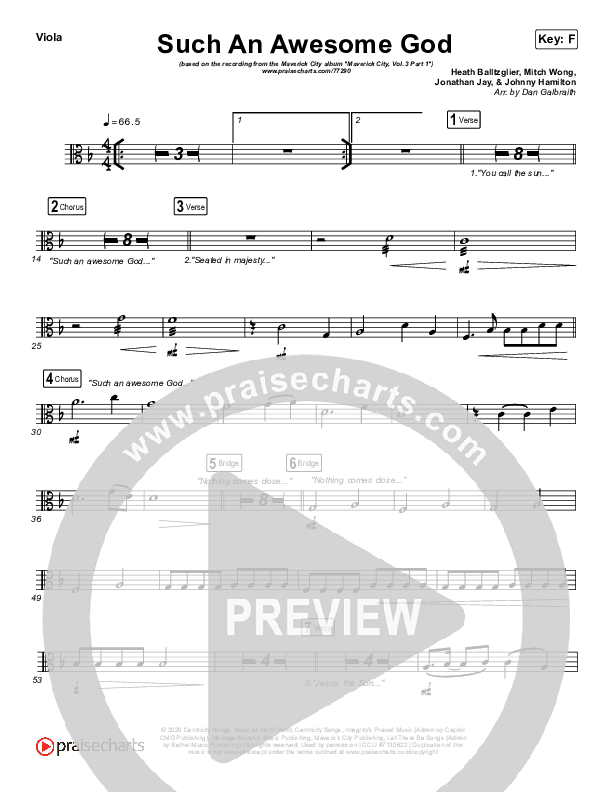 Such An Awesome God Viola (Maverick City Music)
