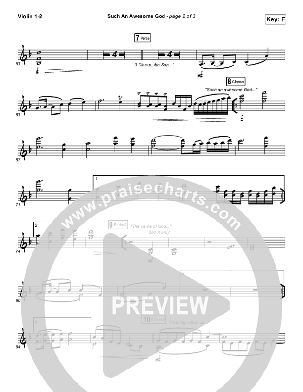 Such An Awesome God Violin 1/2 (Maverick City Music)