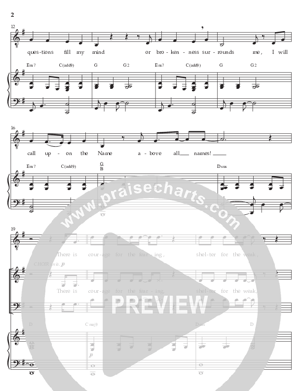 Be Not Afraid (Choral Anthem SATB) Choral Vocal Parts (Prestonwood Worship / Prestonwood Choir / Arr. Jonathan Walker)