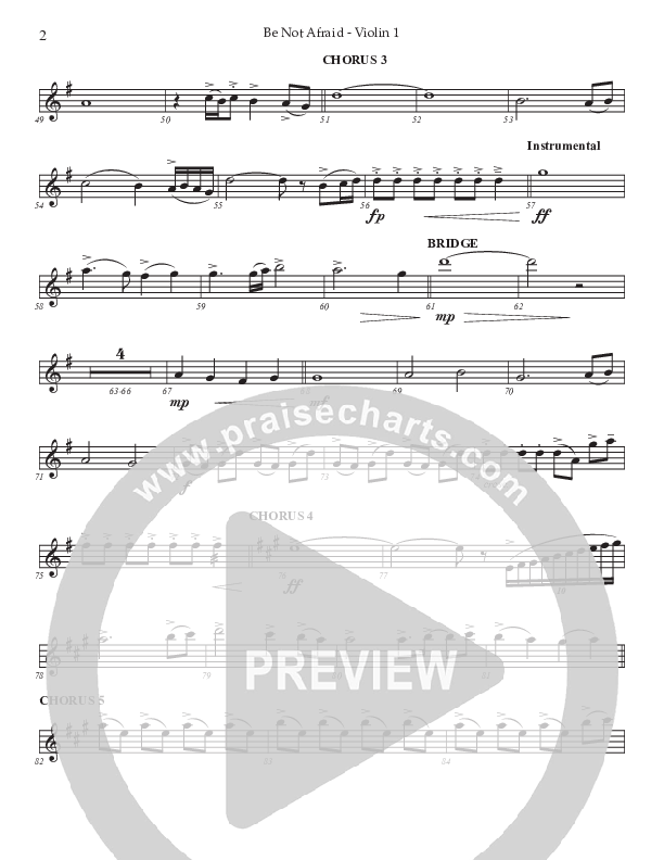 Be Not Afraid (Choral Anthem SATB) String Ensemble (Prestonwood Worship / Prestonwood Choir / Arr. Jonathan Walker)