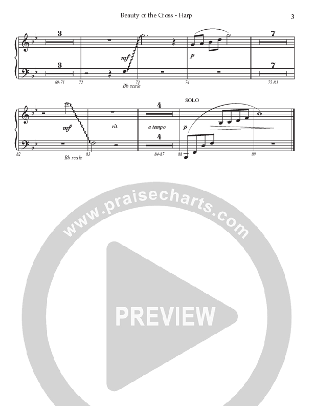 Beauty Of The Cross (Choral Anthem SATB) Harp (Prestonwood Worship / Prestonwood Choir / Arr. Jonathan Walker)
