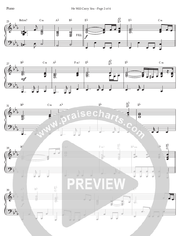 He Will Carry You (Choral Anthem SATB) Piano Sheet (Prestonwood Worship / Prestonwood Choir / Arr. Jonathan Walker)
