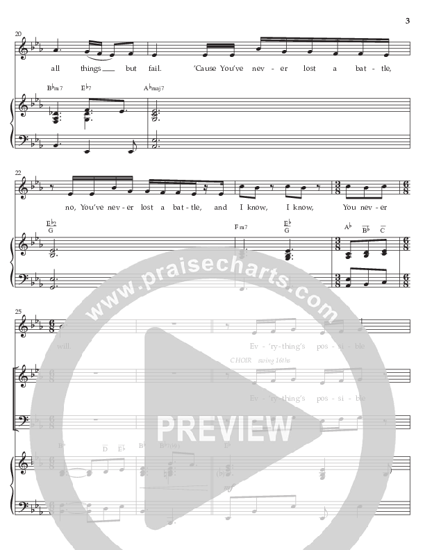 Never Lost (Choral Anthem SATB) Octavo (Vocals & Piano) (Prestonwood Worship / Prestonwood Choir / Arr. Jonathan Walker)