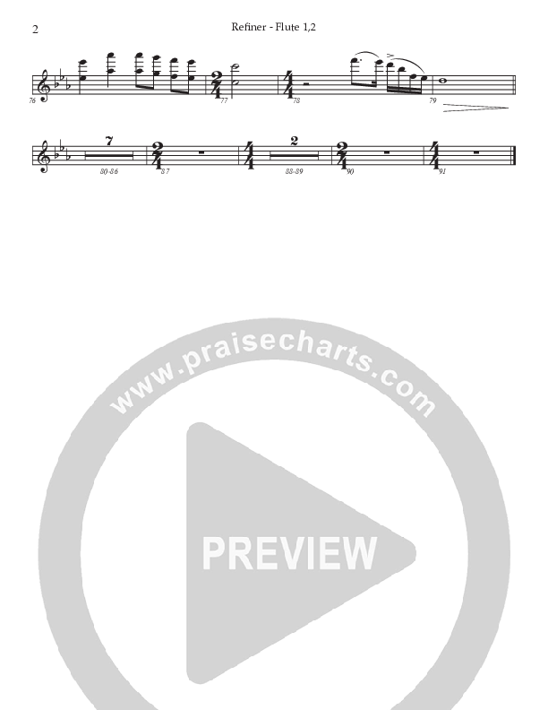Refiner (Choral Anthem SATB) Flute 1/2 (Prestonwood Worship / Prestonwood Choir / Arr. Jonathan Walker)
