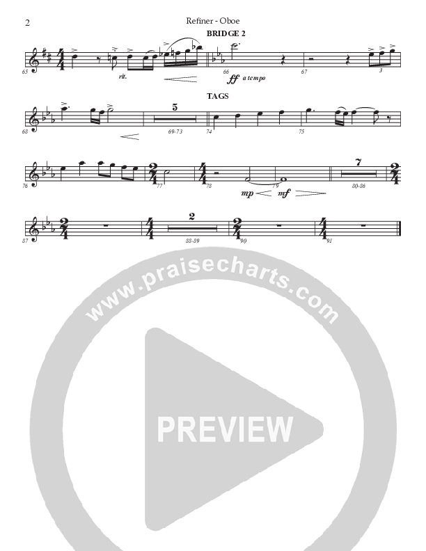 Refiner (Choral Anthem) Oboe (Prestonwood Choir / Arr. Jonathan Walker)