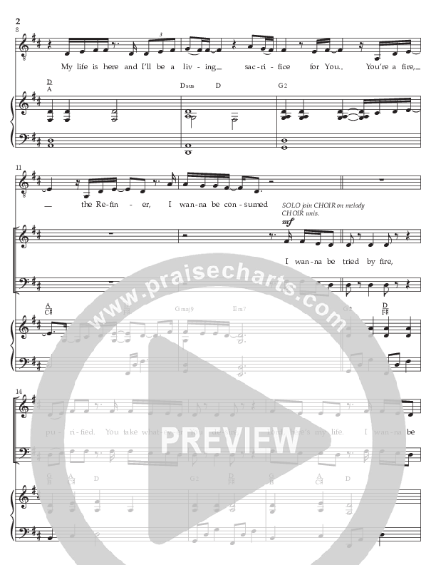 Refiner (Choral Anthem SATB) Octavo (Vocals & Piano) (Prestonwood Choir / Arr. Jonathan Walker)