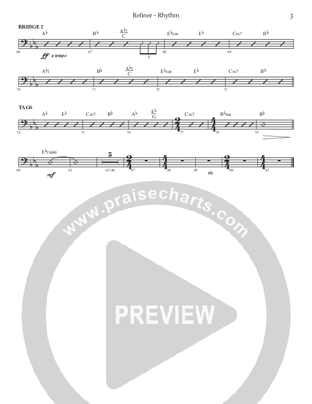 Refiner (Choral Anthem SATB) Rhythm Chart (Prestonwood Worship / Prestonwood Choir / Arr. Jonathan Walker)