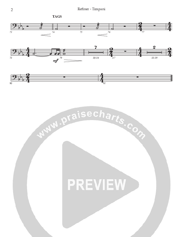 Refiner (Choral Anthem SATB) Timpani (Prestonwood Worship / Prestonwood Choir / Arr. Jonathan Walker)