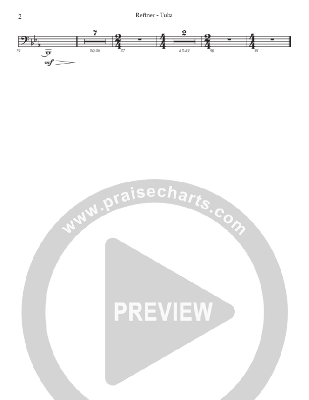 Refiner (Choral Anthem SATB) Tuba (Prestonwood Worship / Prestonwood Choir / Arr. Jonathan Walker)