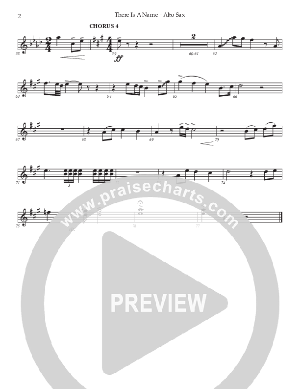 There Is A Name (Choral Anthem SATB) Alto Sax (Prestonwood Worship / Prestonwood Choir / Arr. Jonathan Walker)