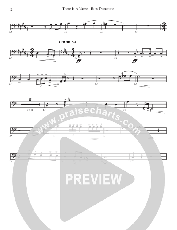 There Is A Name (Choral Anthem SATB) Bass Trombone (Prestonwood Worship / Prestonwood Choir / Arr. Jonathan Walker)