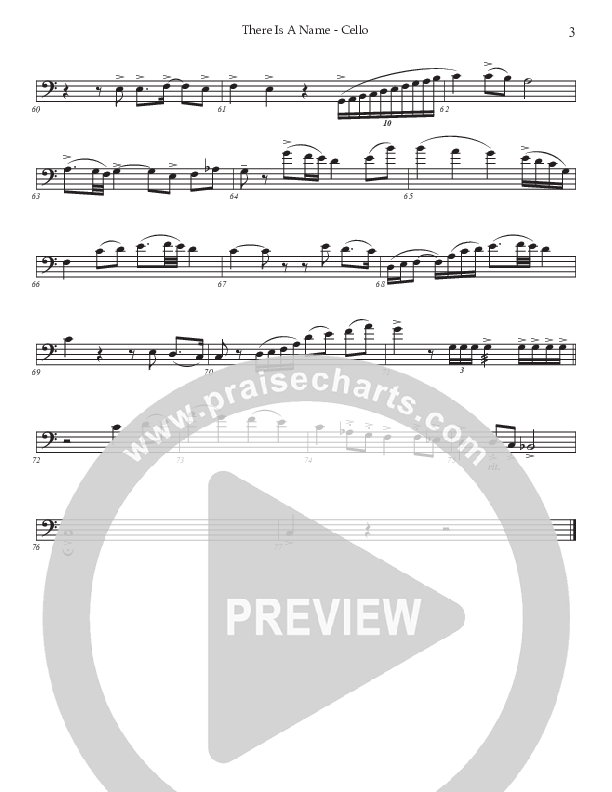 There Is A Name (Choral Anthem SATB) Cello (Prestonwood Worship / Prestonwood Choir / Arr. Jonathan Walker)